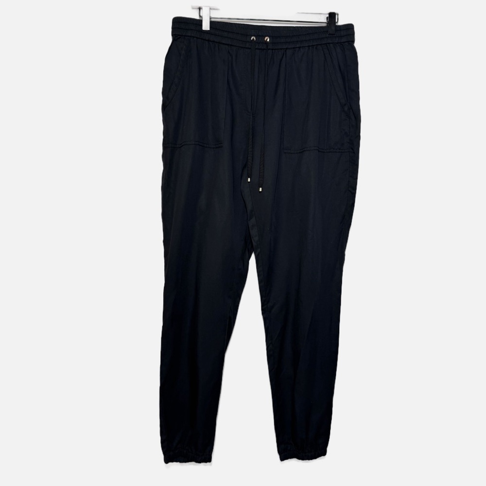 White House Black Market The Jogger black casual pull on pants 10L long - Picture 1 of 11